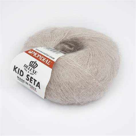 Mondial Kid Seta 512 Taupe with Super Kid Mohair and Silk